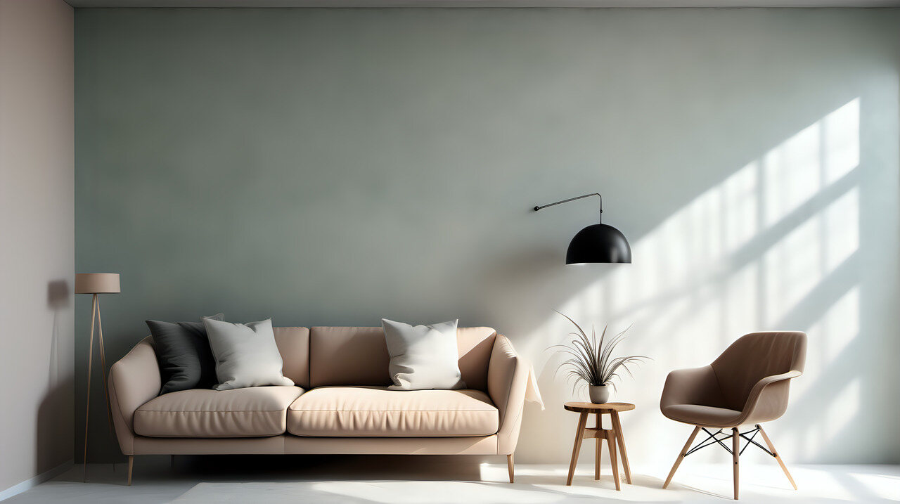 Microcement på vägg